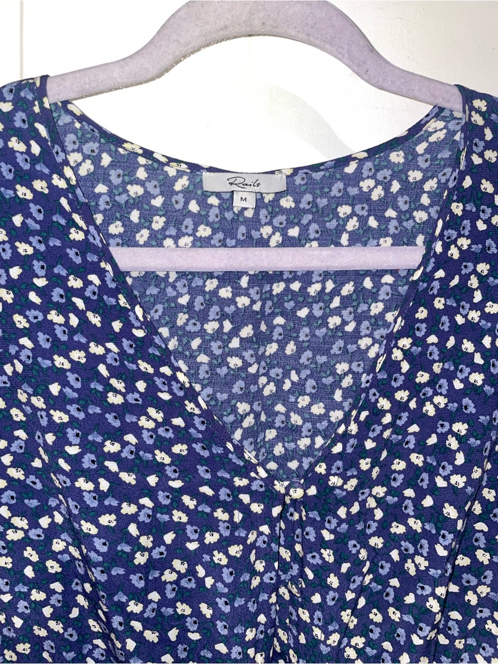 New! Rails Jade Ditzy Blue Floral Midi Dress 🩵 Medium - Picture 11 of 15